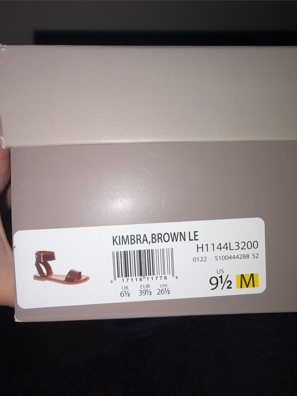 Franco Sarto Brown Leather-Kimbra Sandals - Picture 6 of 6